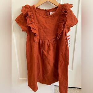 NWT Target Cat & Jack Orange T-Shirt Dress 5T